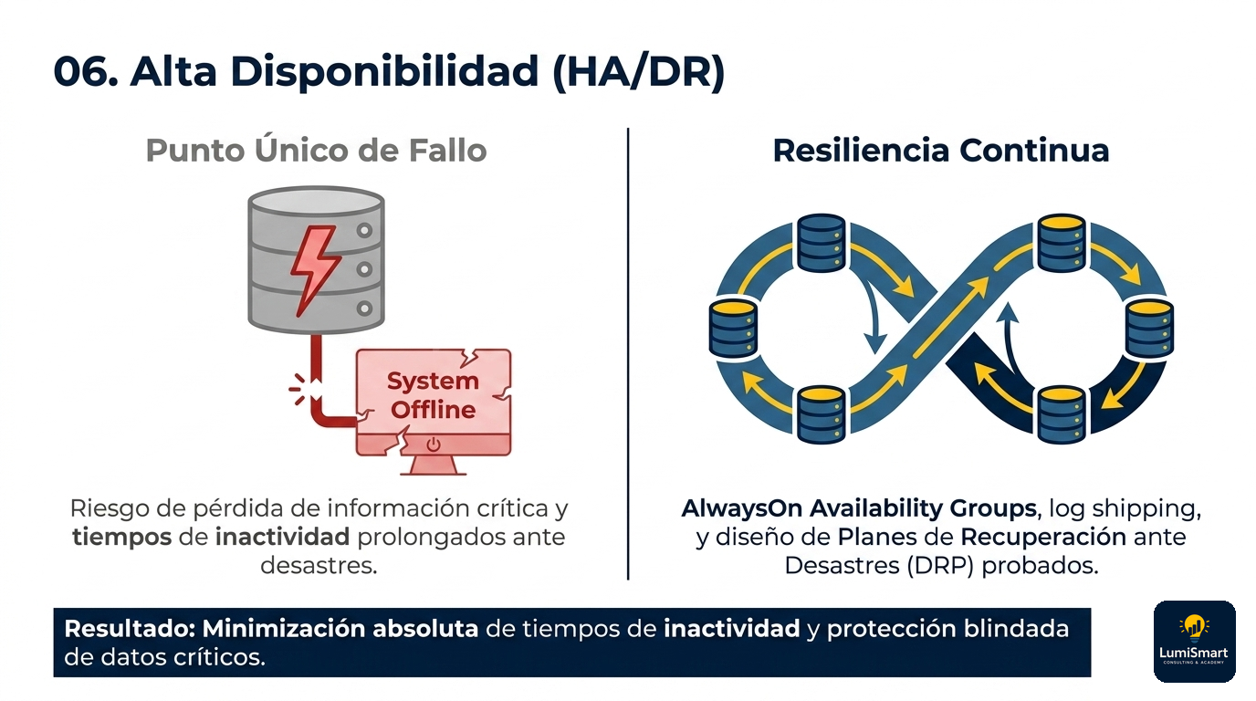 Caso de uso: alta disponibilidad y recuperación ante desastres